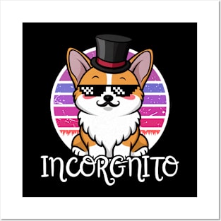 Corgi Incorgnito Posters and Art